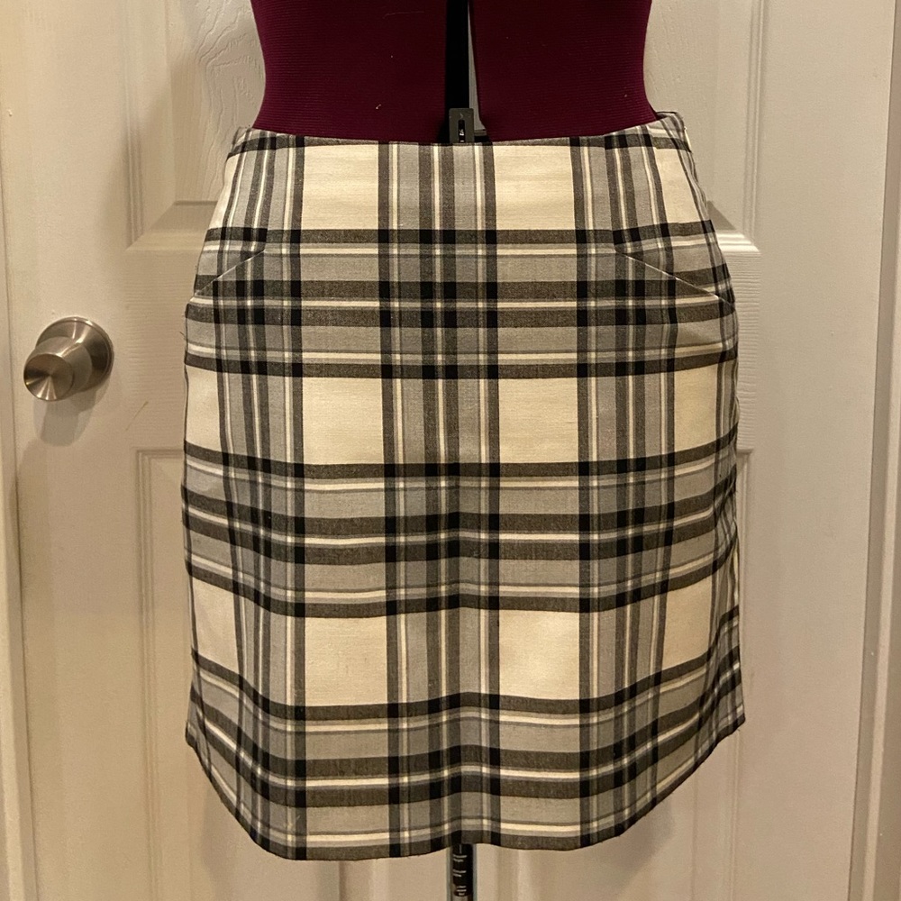 Outback Red by The Limited Plaid Mini Skirt